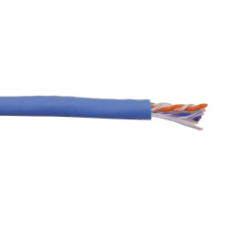 Кабель информационный Lanmaster LAN-6AFTP-HFLT-BL кат.6A FTP 4 пары 23AWG LSZH внутренний 305м синий