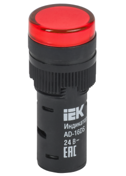 Лампа AD16DS(LED)матрица d=16мм красный 24В AC/DC IEK