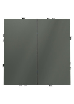 Выключатель 2-кл. СП S70 10А механизм титан Voltum VLS020106