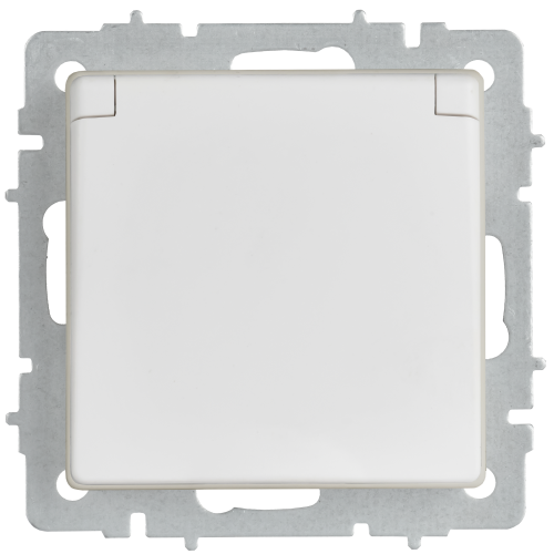 BRITE Розетка 1-местная с заземлением с защитными шторками и крышкой 16А IP44 РСбш10-3-44-БрАБ арктический белый IEK BRITE Розетка 1-местная с заземлением с защитными шторками и крышкой 16А IP44 РСбш10-3-44-БрАБ арктический белый IEK