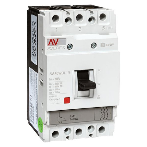 AV-POWER-1/3 40А 35кА TR EKF