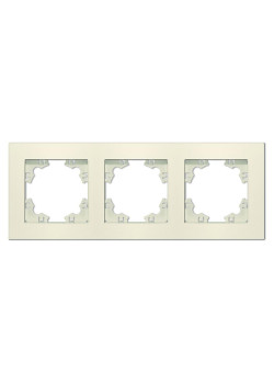 Рамка 3-м Афина универс. сл. кость (ivory) Universal A0045-I