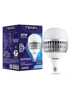 Лампа светодиодная 80Вт HP 6500К Е40/Е27 176-264В TOKOV ELECTRIC TKE-HP-E40/E27-80-6.5K