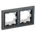 BRITE Рамка 2-местная IP44 РУ-2-БрЧ-44 черный IEK