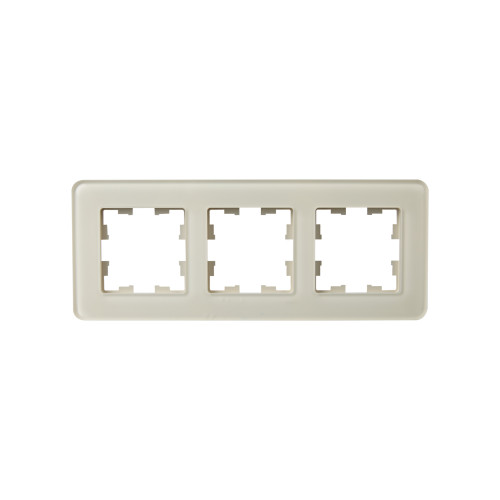 BRITE Рамка 3-местная РУ-3-2-Бр стекло песчаный RE IEK BRITE Рамка 3-местная РУ-3-2-Бр стекло песчаный RE IEK