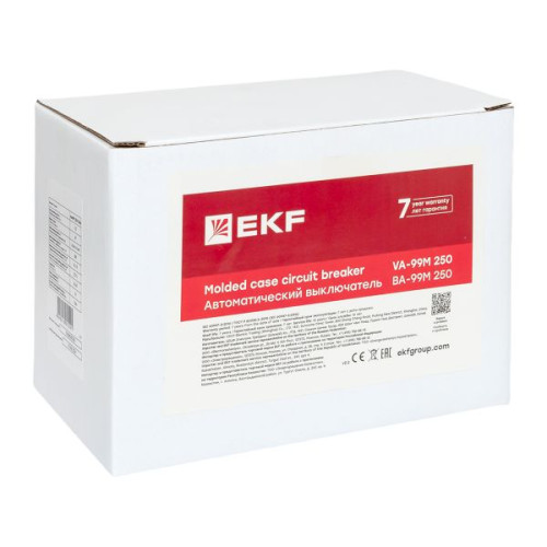ВА-99М 250/225А 3P 10In 35кА с термомагнитным расцепителем EKF ВА-99М 250/225А 3P 10In 35кА с термомагнитным расцепителем EKF