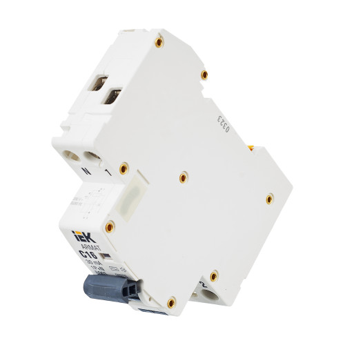 ARMAT Автоматический выключатель дифференциального тока B06S 1P+NP C16 30мА тип AC (18мм) IEK ARMAT Автоматический выключатель дифференциального тока B06S 1P+NP C16 30мА тип AC (18мм) IEK
