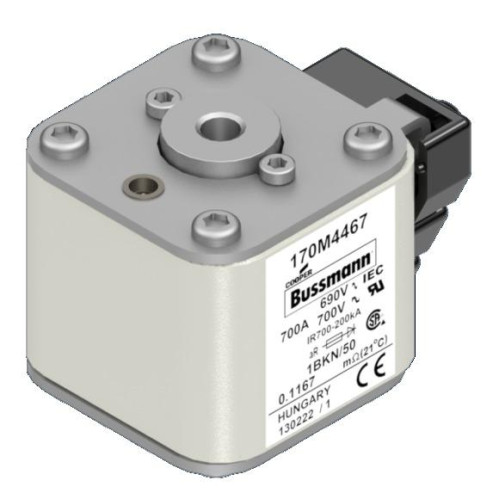 Предохранитель быстрый 700А 690В 1BKN/50 AR UC EATON 170M4467 Предохранитель быстрый 700А 690В 1BKN/50 AR UC EATON 170M4467