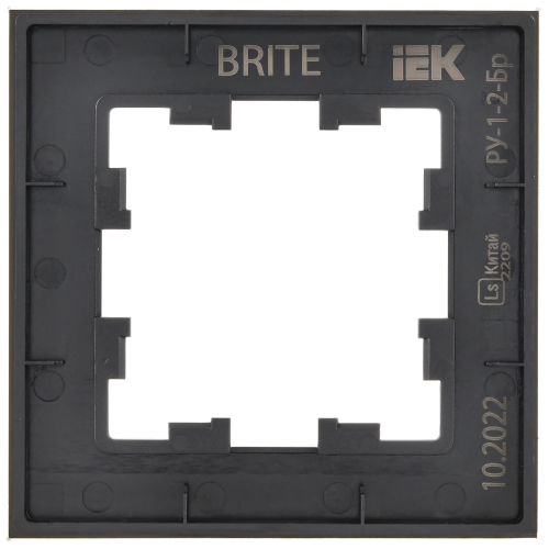 BRITE Рамка 1-местная РУ-1-2-Бр стекло черный матовый IEK BRITE Рамка 1-местная РУ-1-2-Бр стекло черный матовый IEK