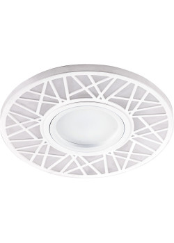 Светильник встраиваемый с LED подсветкой Feron CD991 потолочный MR16 G5.3 белый