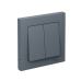 ATLASDESIGN 2-клавишный ВЫКЛЮЧАТЕЛЬ, сх.5, 10АХ, в сборе, ГРИФЕЛЬ