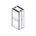 Шкаф Systeme Electric, серия Uniprom, 48U-750/1070, боковые панели 4шт, черный