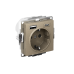 ATLASDESIGN РОЗЕТКА 16А c 2 USB A+C, 5В/2,4А/3,0А, 2х5В/1,5А, механизм, ШАМПАНЬ