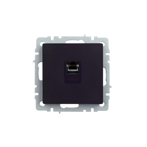 BRITE Розетка компьютерная RJ45 кат.5E РК10-БрЧ черный IEK BRITE Розетка компьютерная RJ45 кат.5E РК10-БрЧ черный IEK