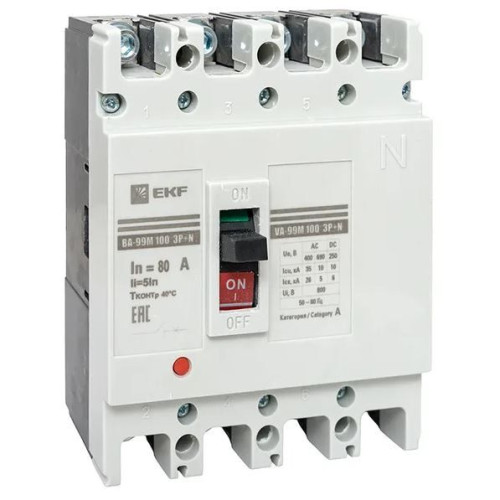 ВА-99М 63/16А 3P+N 25кА EKF
