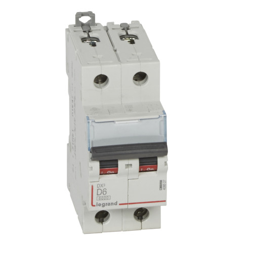 Авт.выкл.DX3 2П D6A 6000/10kA LEGRAND