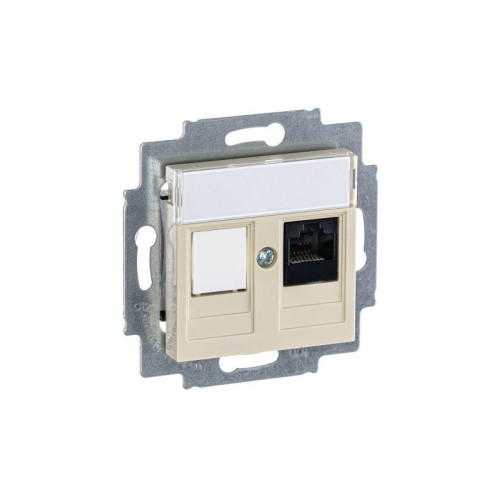 Розетка компьютерная Levit RJ45 кат.5E с заглушкой сл. кость ABB 2CHH295117A6017 Розетка компьютерная Levit RJ45 кат.5E с заглушкой сл. кость ABB 2CHH295117A6017