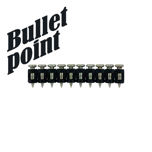 Гвозди усиленные для монтажного пистолета по бетону и металлу CN EG bullet point 3,05х15 мм (1000 шт) Гвозди усиленные для монтажного пистолета по бетону и металлу CN EG bullet point 3,05х15 мм (1000 шт)