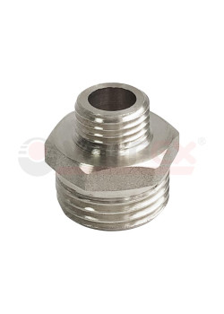 Ниппель никелированный переходной НР 1 1/2дюйм-НР 1дюйм (50/5) VALFEX VF.580.N.112.100