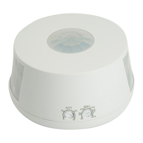 Датчик движения 2000W 30m  120° 360°(верт.) белый SEN19