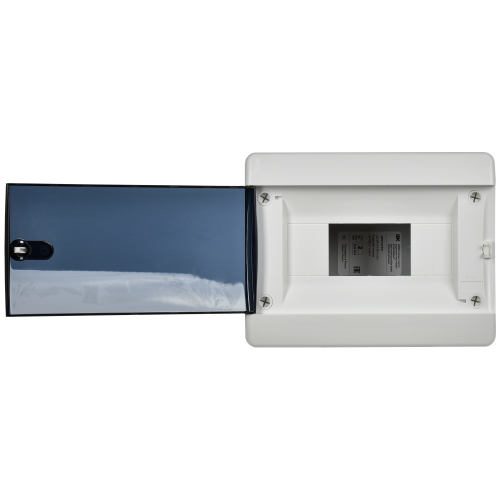 UNION Compact Корпус пластиковый ЩРВ-П-8 IP41 черная прозрачная дверь IEK