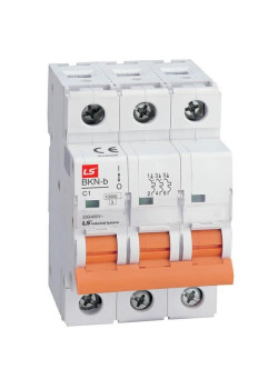 Выключатель автоматический модульный 3п D 25А 10кА BKN-b LS Electric 061302358B