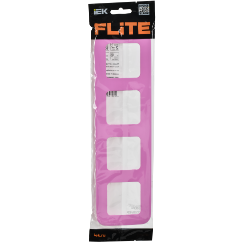 FLITE Рамка 4-местная РУ-4-А-ФлПр пурпурный IEK FLITE Рамка 4-местная РУ-4-А-ФлПр пурпурный IEK