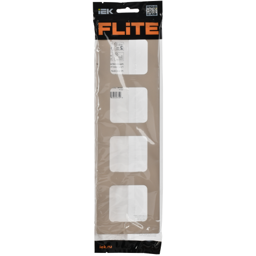 FLITE Рамка 4-местная РУ-4-К-ФлЛ льняной IEK FLITE Рамка 4-местная РУ-4-К-ФлЛ льняной IEK