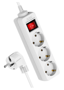 Удлинитель 3х5м с заземл. 16А IP20 ПВС 3х1 с выкл. КОСМОС YKsm5m-3g-Z-V(K)