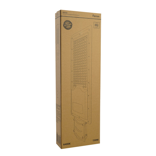 Светодиодный уличный консольный светильник Feron SP3036 150W 6400K 230V, серый Светодиодный уличный консольный светильник Feron SP3036 150W 6400K 230V, серый