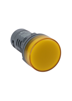 Сигнальная лампа SB7 моноблочная 22мм желтая LED 110В AC/DC