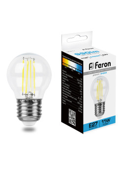 Лампа светодиодная Feron LB-511 Шарик E27 11W 230V 6400K