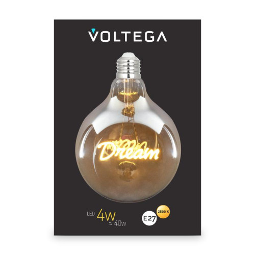 Лампа светодиодная Loft Led G125 4Вт 2500К E27 Voltega 8552 Лампа светодиодная Loft Led G125 4Вт 2500К E27 Voltega 8552