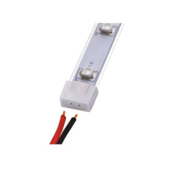 Зажим изолирующий UCW-H08 WHITE 020 POLYBAG для светодиодной ленты 3528 с отв. для проводов 8мм бел. силикон (уп.20шт) Uniel 06678
