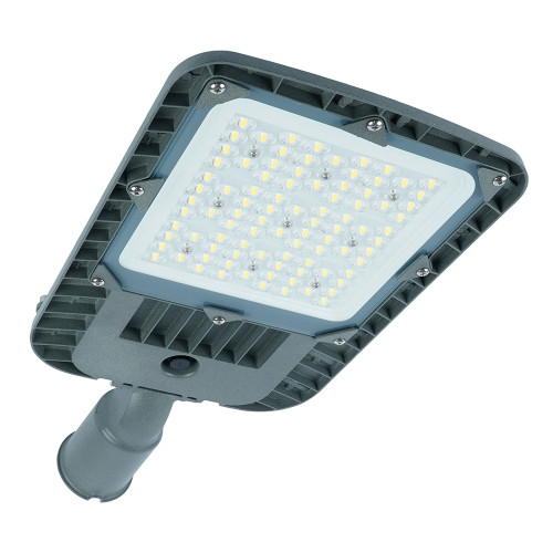 Светодиодный уличный консольный светильник Feron серии TR 100W 5000K AC90-300V, СЕРЫЙ Светодиодный уличный консольный светильник Feron серии TR 100W 5000K AC90-300V, СЕРЫЙ