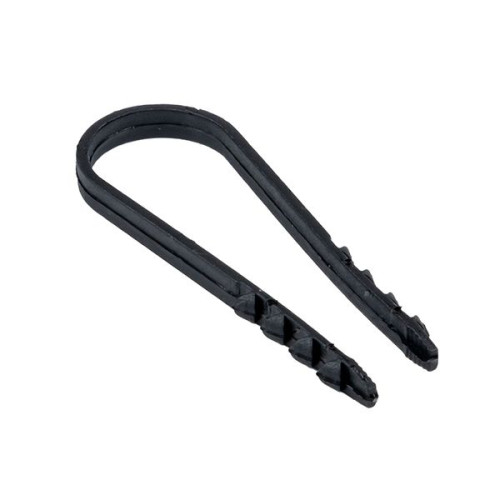 Дюбель-хомут для круглого кабеля (19-25мм) черный (50шт.) EKF