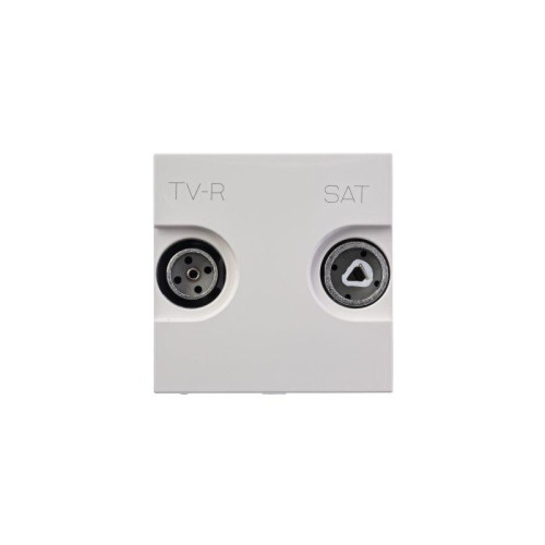 Розетка телевизионная одиночная TV/R/SAT 2мод. Zenit с накладкой бел. ABB 2CLA225130N1101 Розетка телевизионная одиночная TV/R/SAT 2мод. Zenit с накладкой бел. ABB 2CLA225130N1101