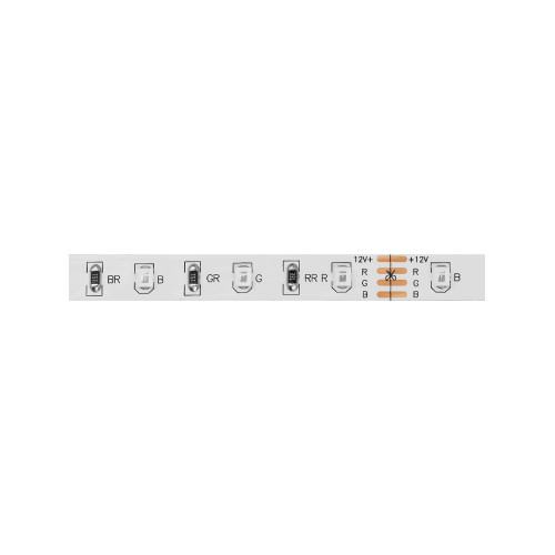 Лента светодиодная SMD2835-60 LED/м-IP20-12 В-4,8 Вт/м-RGB (5 м) TDM Лента светодиодная SMD2835-60 LED/м-IP20-12 В-4,8 Вт/м-RGB (5 м) TDM