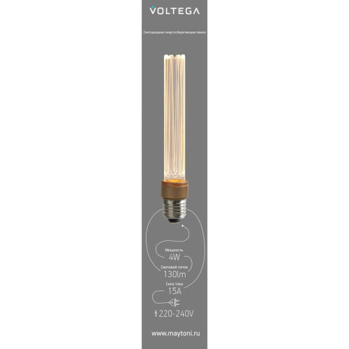 Лампа светодиодная филаментная Loft 271 T30 4Вт 1800К E27 DIM Voltega 8570 Лампа светодиодная филаментная Loft 271 T30 4Вт 1800К E27 DIM Voltega 8570