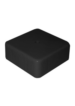 Коробка распределительная ОП 78х78х30мм IP41 6 выходов крышка с винтовым креплением материал - полипропилен черн. Epplast 170211
