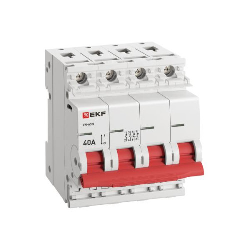 Выкл. нагрузки ВН-63N 4P 40А PROXIMA EKF Выкл. нагрузки ВН-63N 4P 40А PROXIMA EKF
