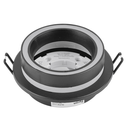 Светильник потолочный встраиваемый, 15W 230V GX53, черный, круг, без лампы, DL514, Feron