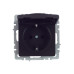 BRITE Розетка 1-местная с заземлением с защитными шторками и крышкой 16А IP44 РСбш10-3-44-БрЧ черный IEK BRITE Розетка 1-местная с заземлением с защитными шторками и крышкой 16А IP44 РСбш10-3-44-БрЧ черный IEK