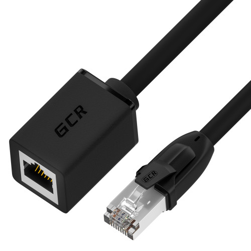 Greenconnect RJ45(m) - RJ45(f) Cat. 6 FTP 1м чёрный