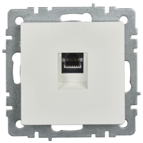 BRITE Розетка компьютерная RJ45 кат.5E РК10-БрБ белый IEK