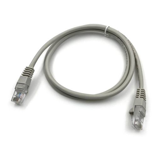 Патч-корд Buro UTP 4 пары cat.5E CCA molded 1м серый RJ-45 (m)-RJ-45 (m) (UTP-5E-1M-G)