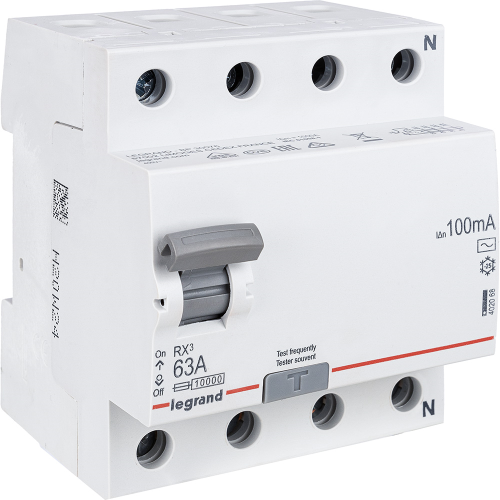 RX3 ВДТ 100мА 63А 4П AC LEGRAND