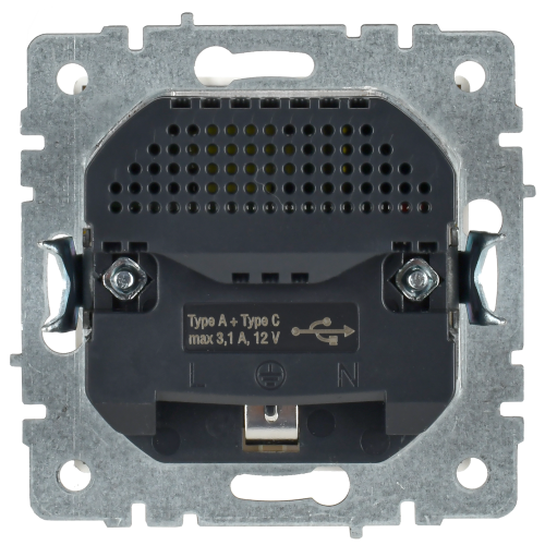 BRITE Розетка 1-местная с заземлением с защитными шторками 16А с USB A+C 18Вт РЮш11-1-БрБ белый IEK BRITE Розетка 1-местная с заземлением с защитными шторками 16А с USB A+C 18Вт РЮш11-1-БрБ белый IEK