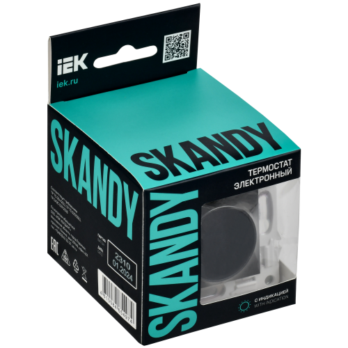 SKANDY Термостат электронный с индикацией SK-T01G графит IEK SKANDY Термостат электронный с индикацией SK-T01G графит IEK