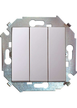 Выключатель 3-кл. СП Simon 15 16А IP20 винтов. зажим механизм бел. Simon 1591391-030